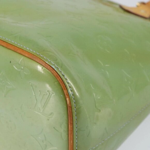 LOUIS VUITTON Monogram Vernis Houston Hand Bag Baby Blue M91005 LV Auth gh1056 - Picture 4 of 16